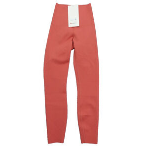 New Lululemon Size 2 Leggings Glow Up High Rise Tight 25" DTRE Desert Red $118